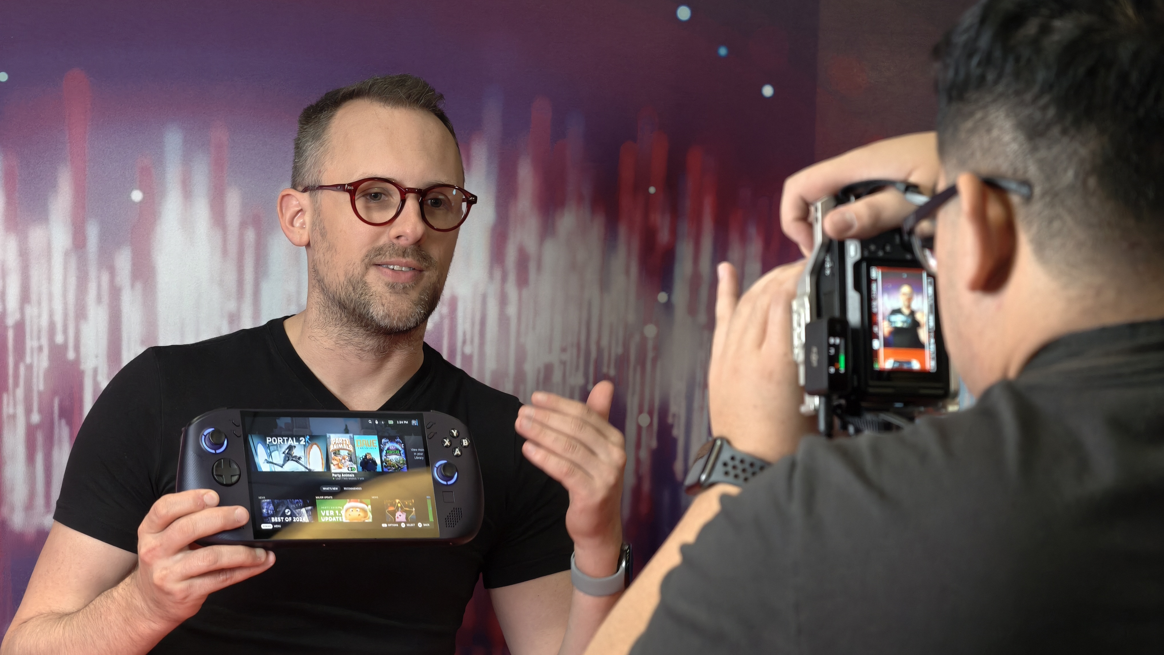 Android Authority filming in the field